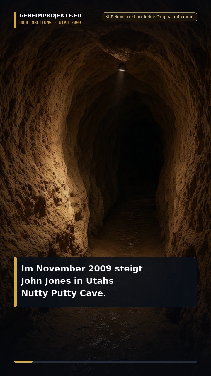 Blick über den Utah Lake auf den kargen Höhenzug der Lake Mountains in Utah County, in dessen Kalksteinmassiv sich die im Dezember 2009 dauerhaft mit Beton versiegelte Nutty Putty Cave befindet.